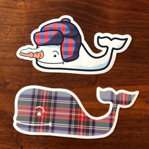 Vineyard Vines winter holiday stickers